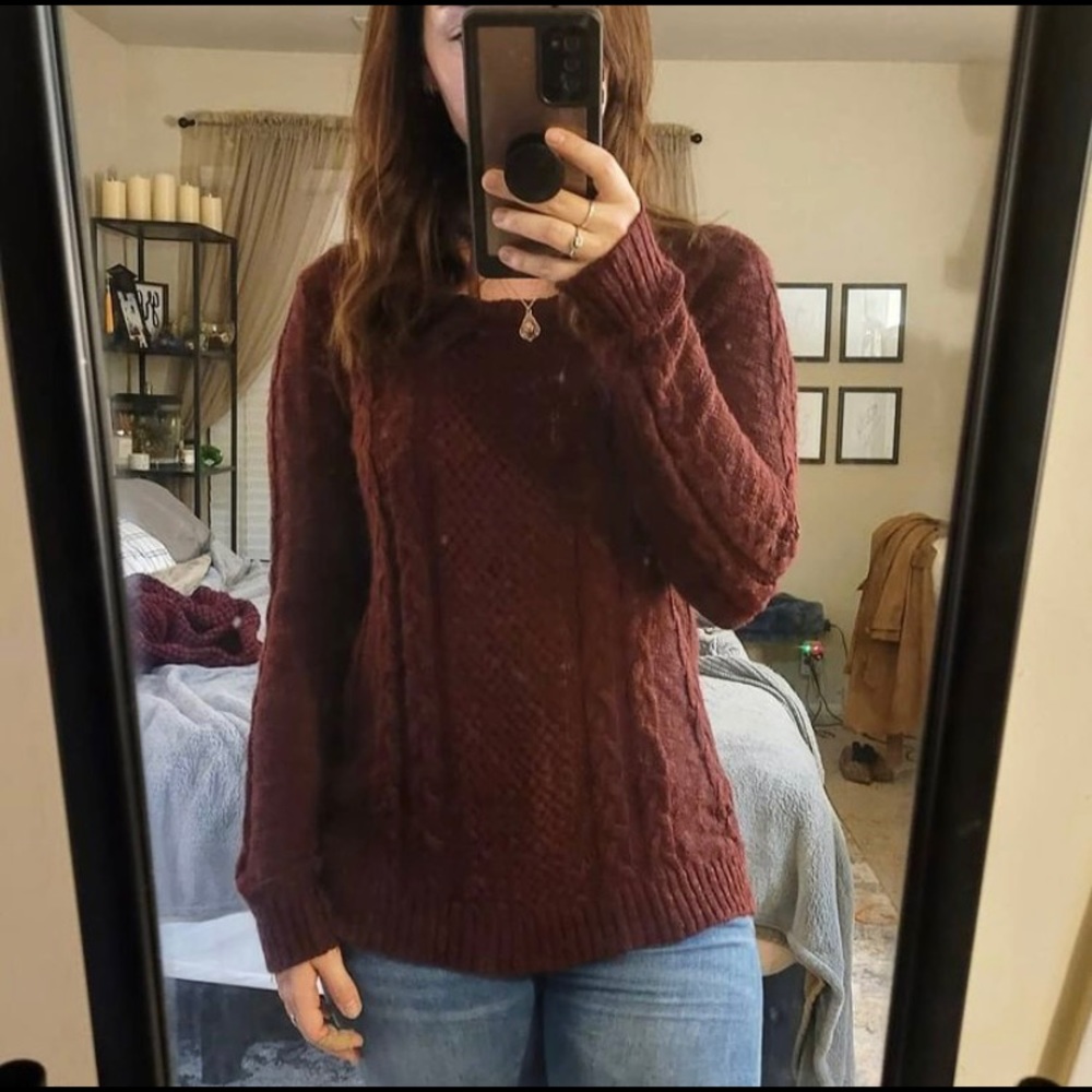 Pretty Burgundy Sweater